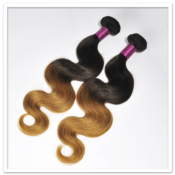 Grade 6A ombre two tone Brazilian body wave 20 inch human hair extensions YJ169